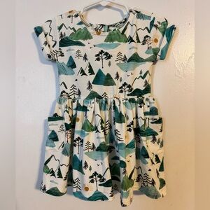 Little Sleepies Mountains Dress with Bloomers NWOT